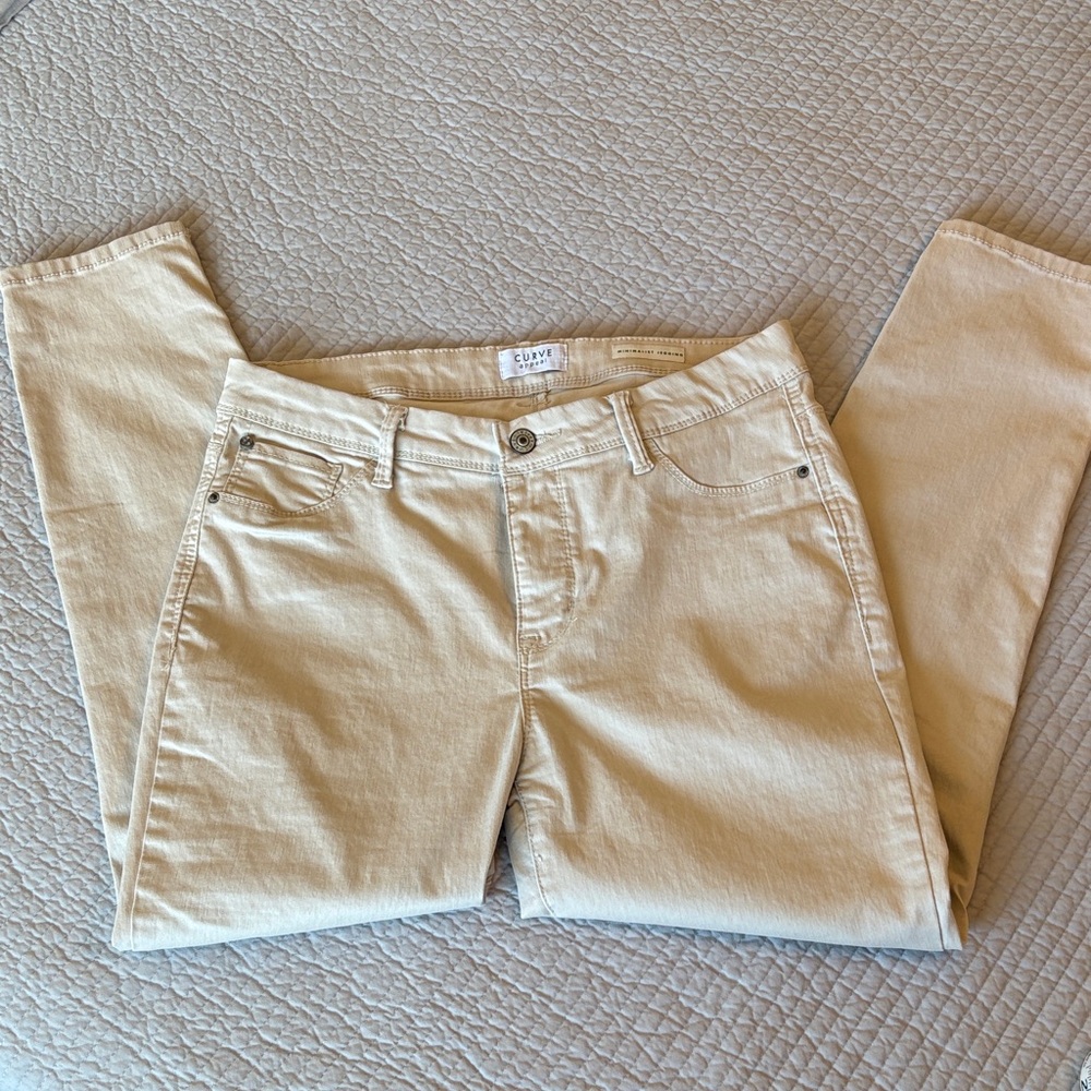 Curve Women's Tan Straight Leg Jegging